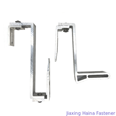Schwarze Oxidation anodisierte Solar-Tin Roof Rail Clamp Aluminum