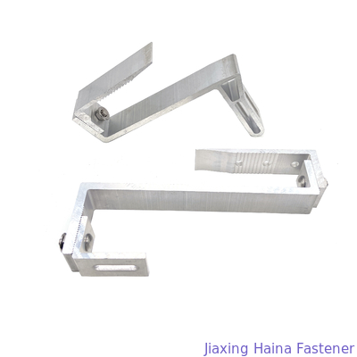 Schwarze Oxidation anodisierte Solar-Tin Roof Rail Clamp Aluminum