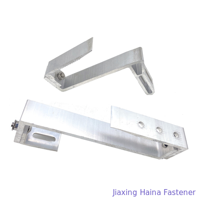 Schwarze Oxidation anodisierte Solar-Tin Roof Rail Clamp Aluminum