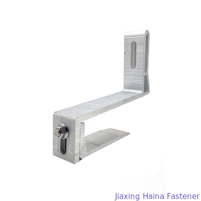 Schwarze Oxidation anodisierte Solar-Tin Roof Rail Clamp Aluminum