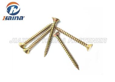 DIN7505 5X30mm Pozi Antrieb des Hauptverzinkte 30MM Länge Csk gewindeschneidschraube-Gelb-