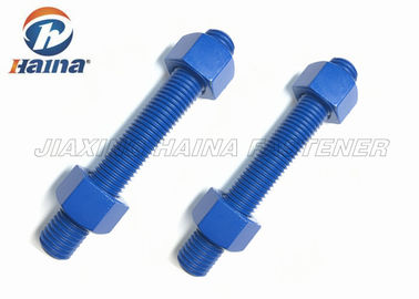 Kohlenstoffstahl ASTM A193 B7 B7M verlegte völlig Rod Nuts Stud Bolts und Nüsse