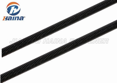 DIN975 Kohlenstoffstahl-materielle schwarze Beschichtung verlegte völlig Rod For Building
