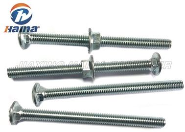 Quadratischer Hals-Zug Zinc Plated Carriage läuft für Bauholz mit Flansch-Nuss weg