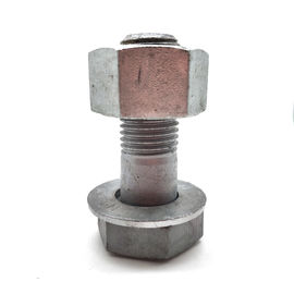 heißes Bad des Kohlenstoffstahls galvanisierte Hexen-Kopf-Bolzen und Nüsse mit Waschmaschine