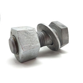 heißes Bad des Kohlenstoffstahls galvanisierte Hexen-Kopf-Bolzen und Nüsse mit Waschmaschine
