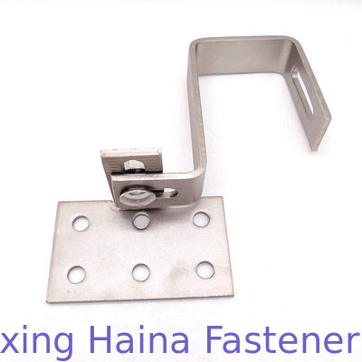 Sonnenkollektor-kundenspezifischer justierbarer Ziegeldach-Befestigungshaken des Edelstahl-A4